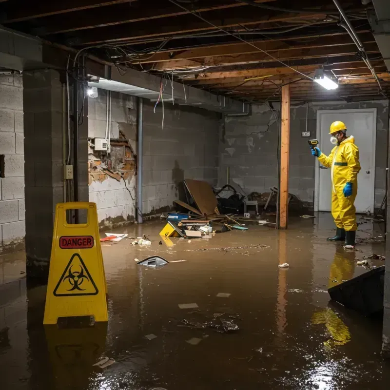 Flooded Basement Electrical Hazard in Gila County, AZ Property